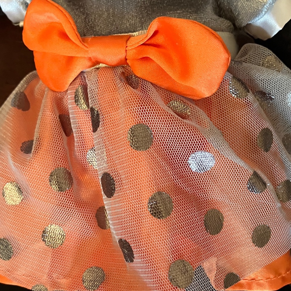 Disney Minnie Mouse Halloween Plush with Orange and Silver Accents - Picture 6 of 8